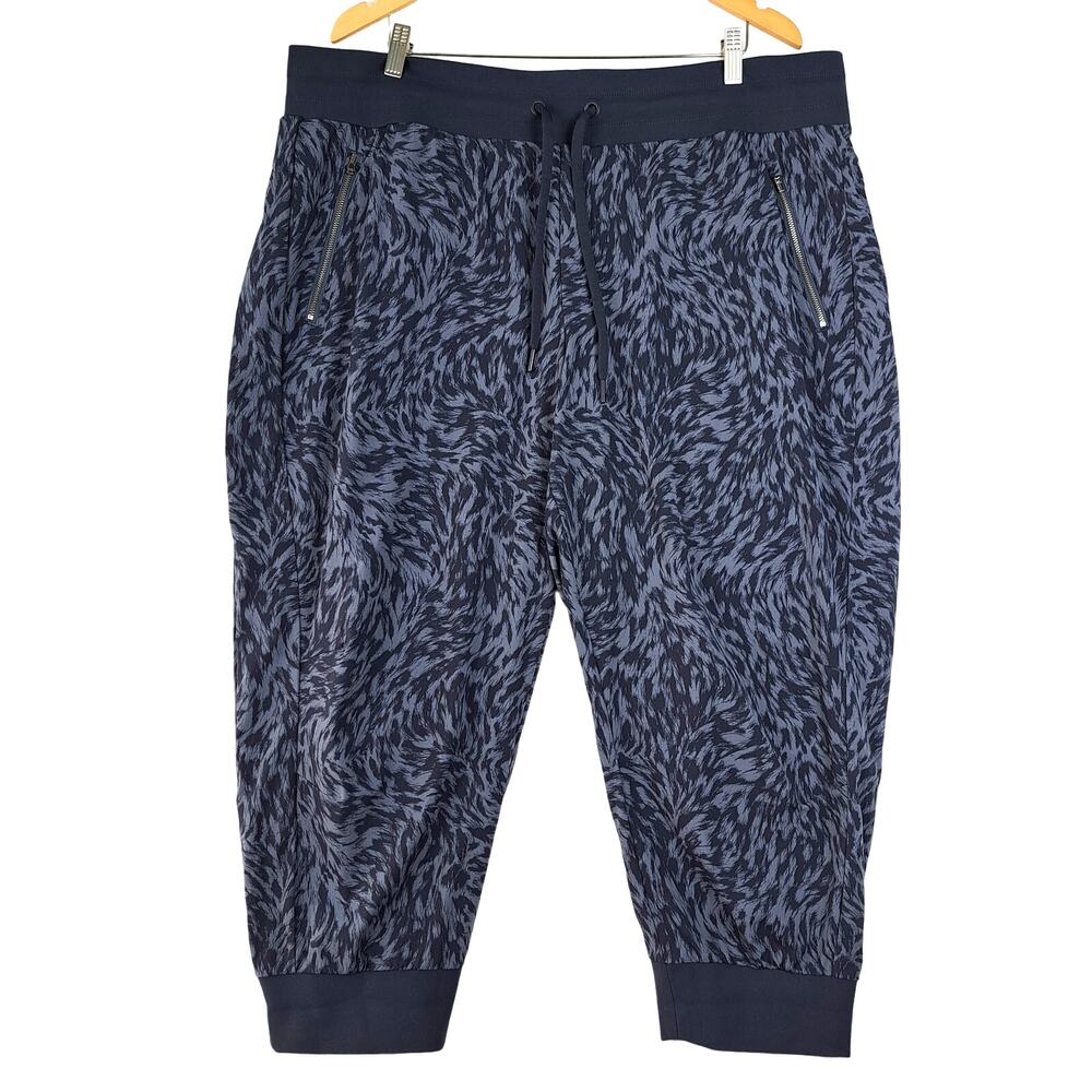 Athleta Pants Womens 20 Blue Trekkie North Crop 23" Jogger Stretch Hiking